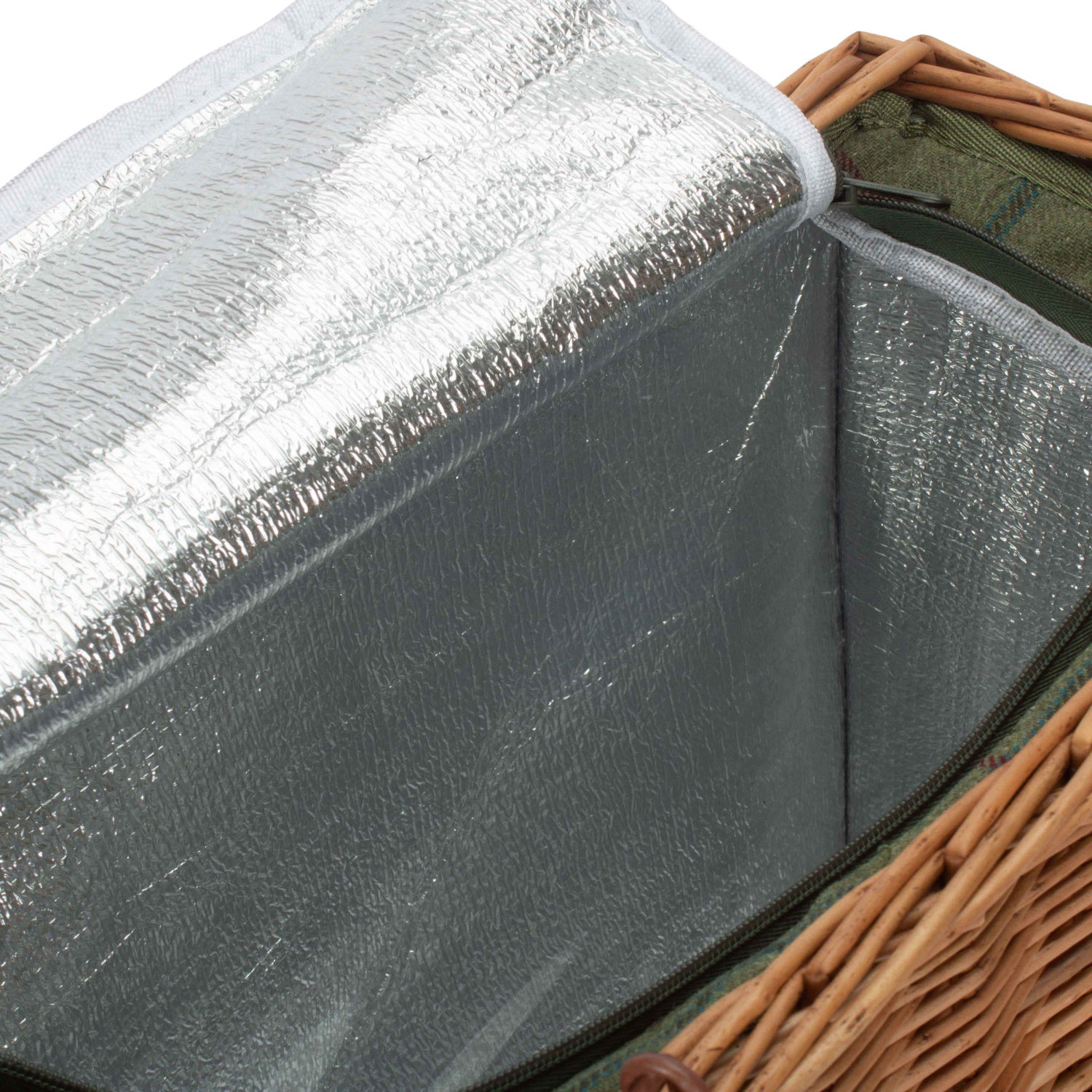 Green Tweed Cooler Basket