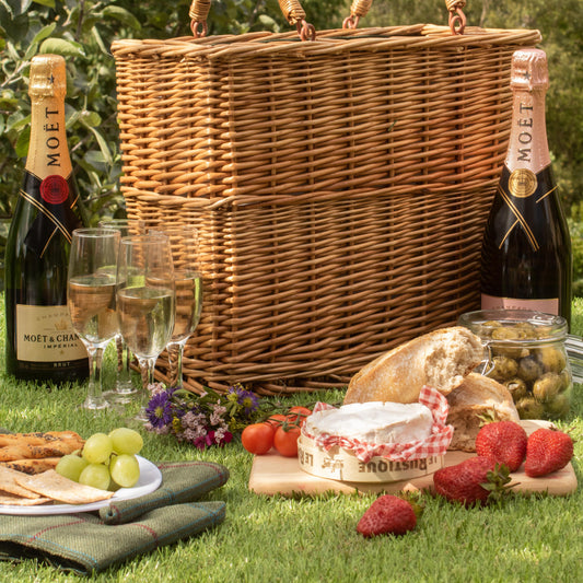 Green Tweed Cooler Basket