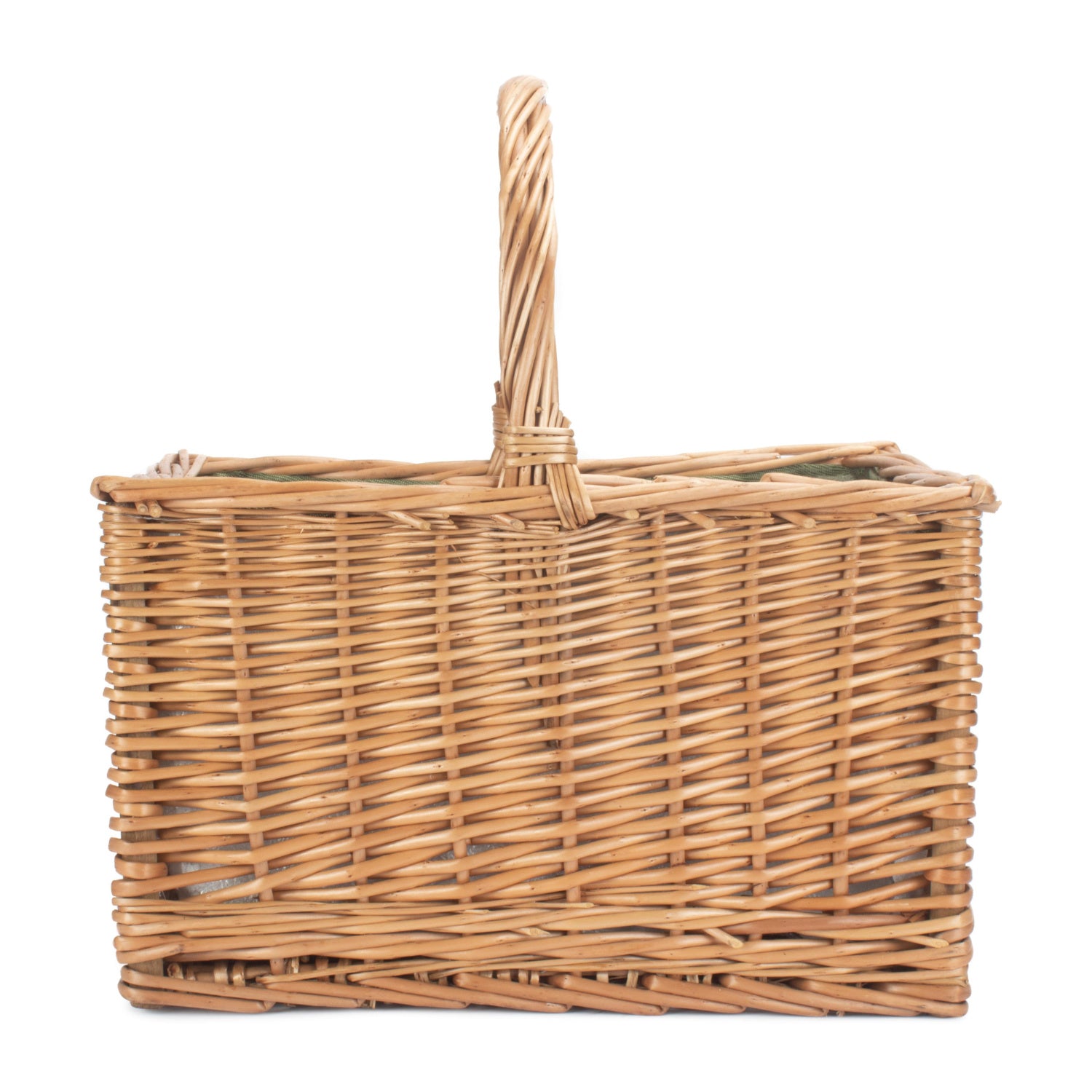 Deluxe Butcher's Basket With Green Tweed Cooler Bag