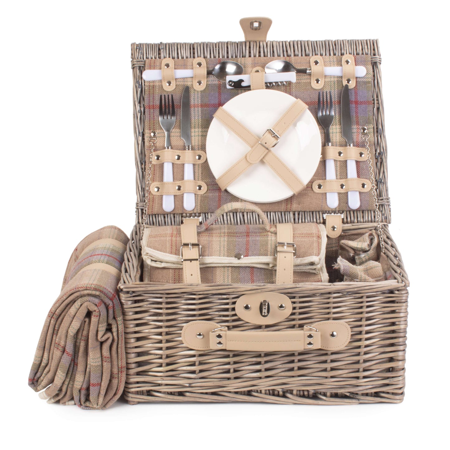 2 Person Lavender Tartan Hamper