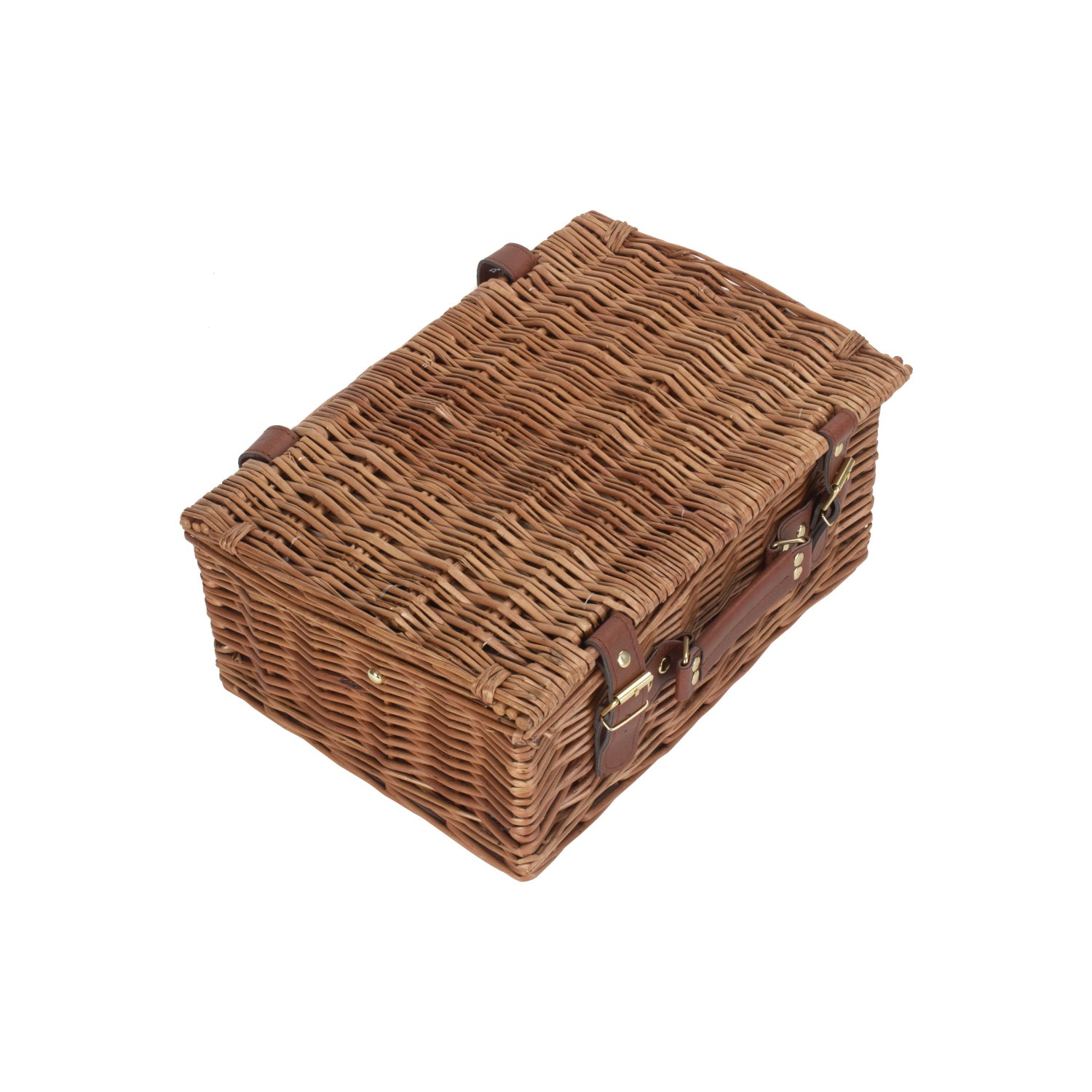 2 Person Green Tweed Classic Picnic Hamper
