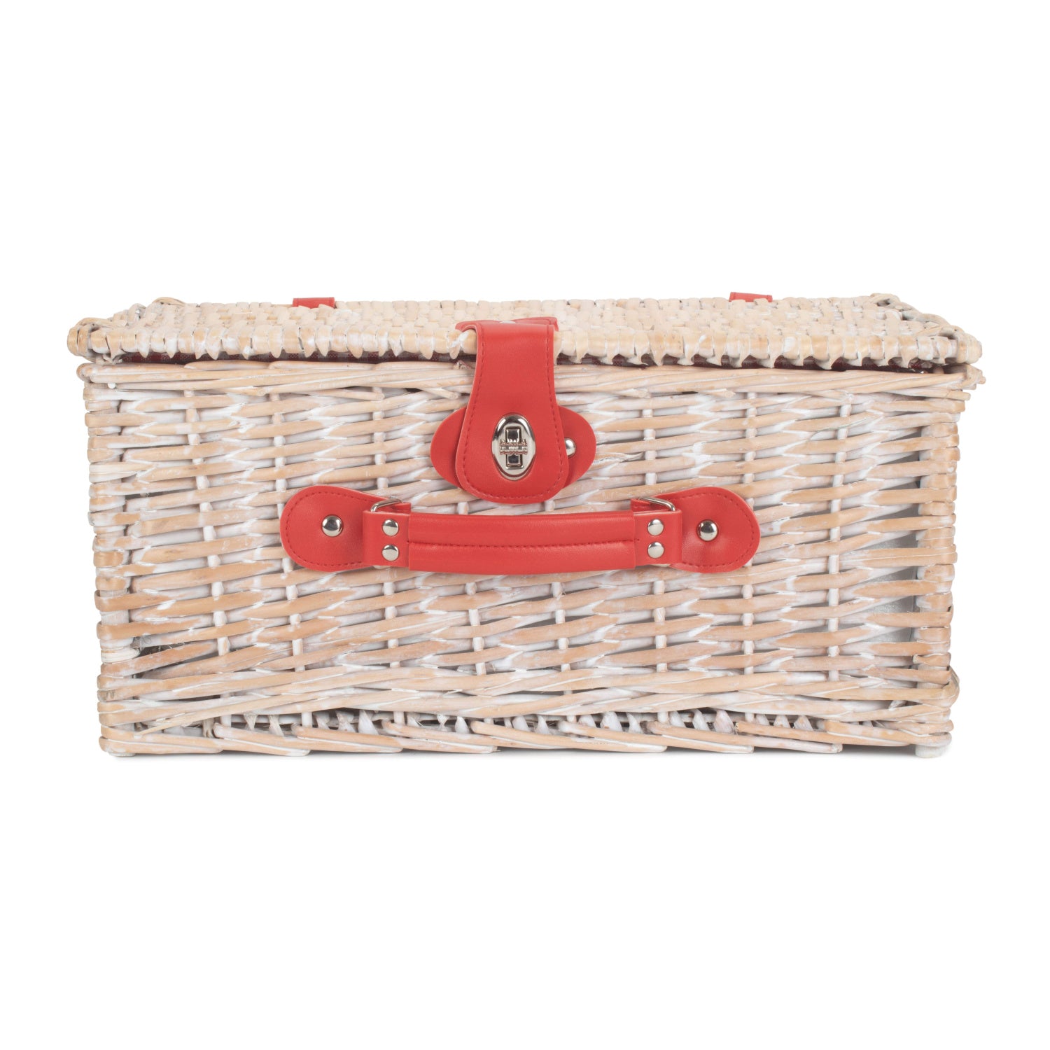2 Person Red & White Gingham Fitted Hamper