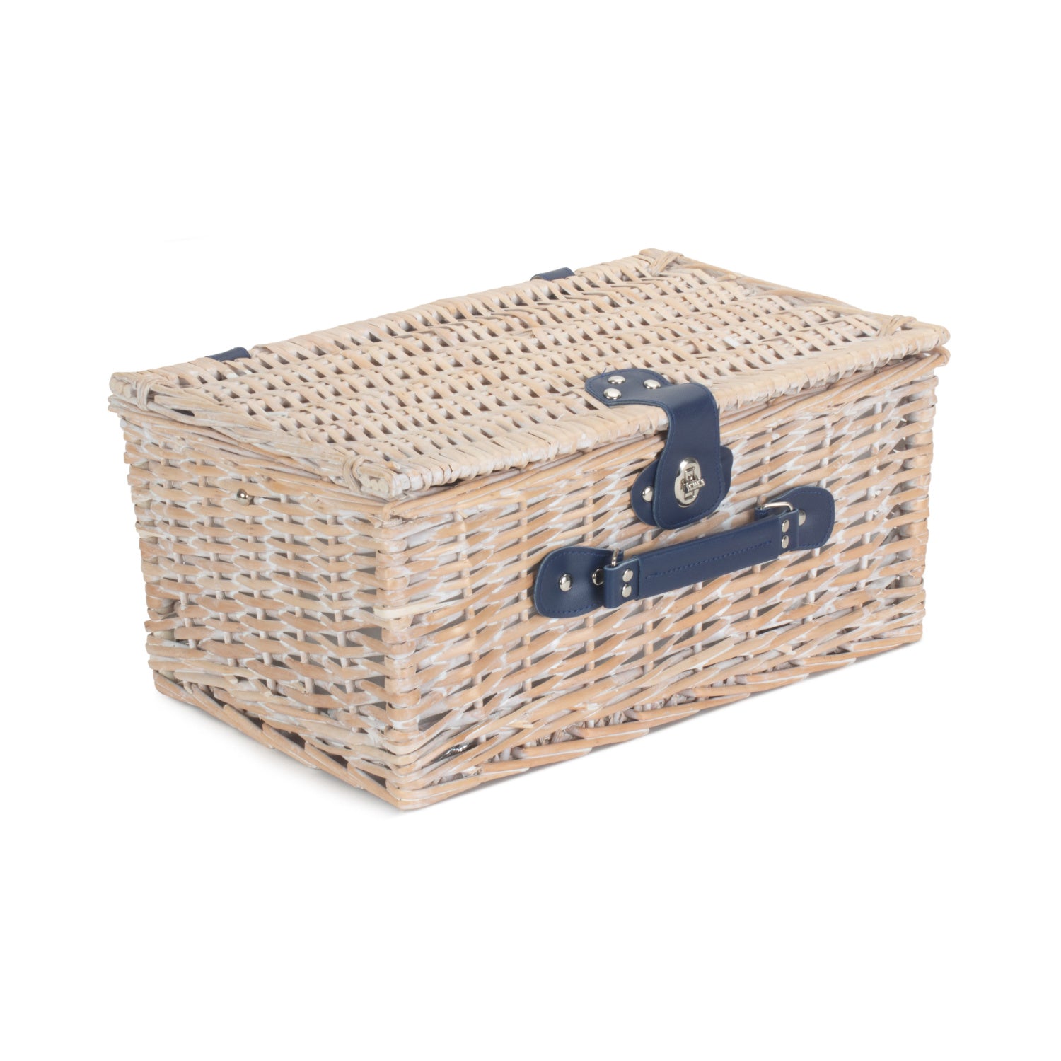 2 Person Blue & White Gingham Fitted Hamper