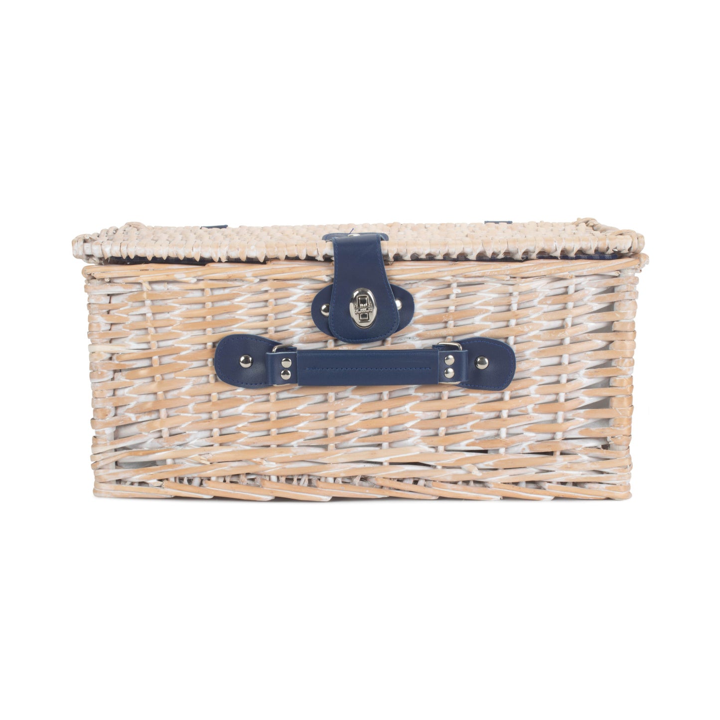 2 Person Blue & White Gingham Fitted Hamper