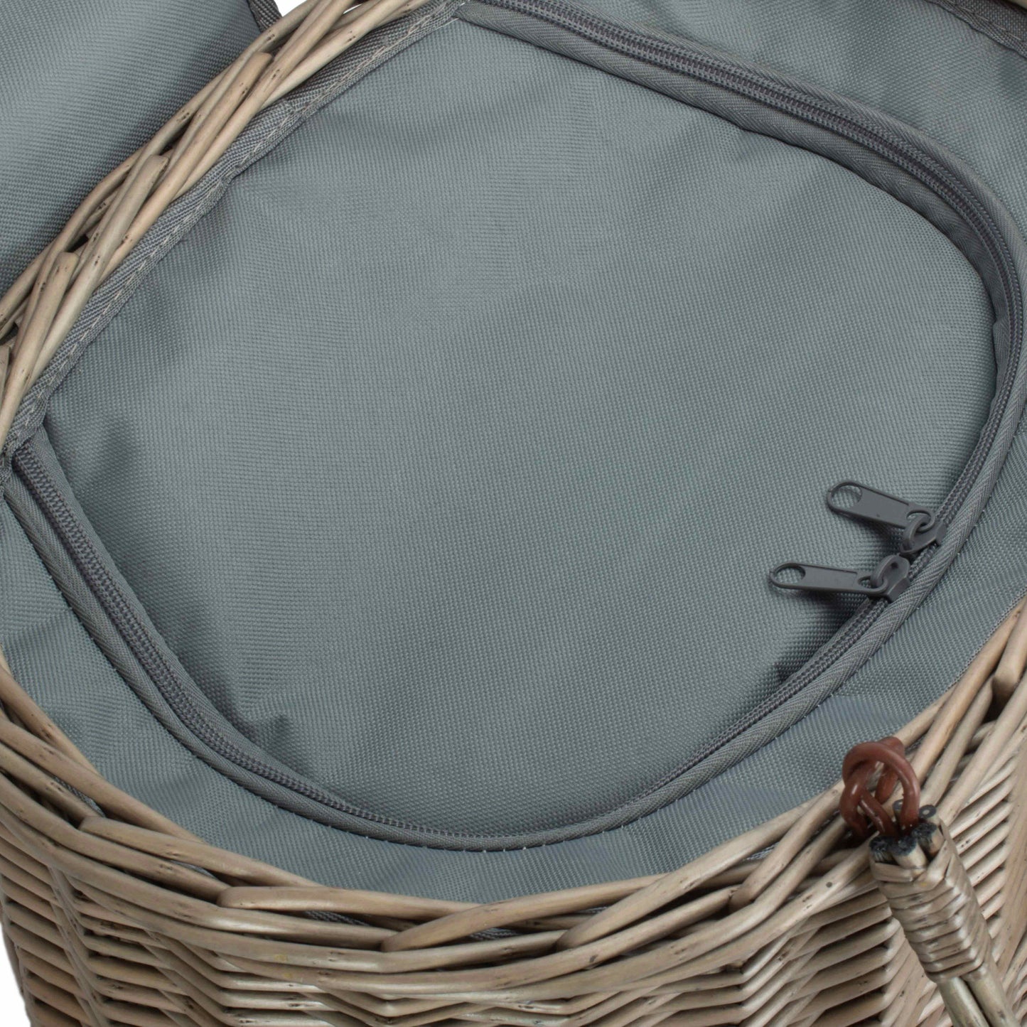 Oval Grey Chiller Hamper Basket
