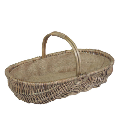 Shallow Antique Wash Lined Trug Set 3