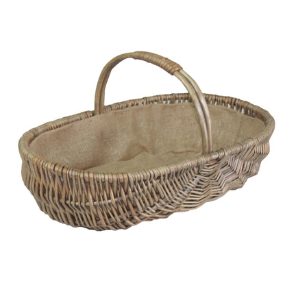 Shallow Antique Wash Lined Trug Set 3