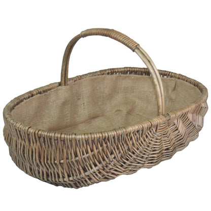 Shallow Antique Wash Lined Trug Set 3