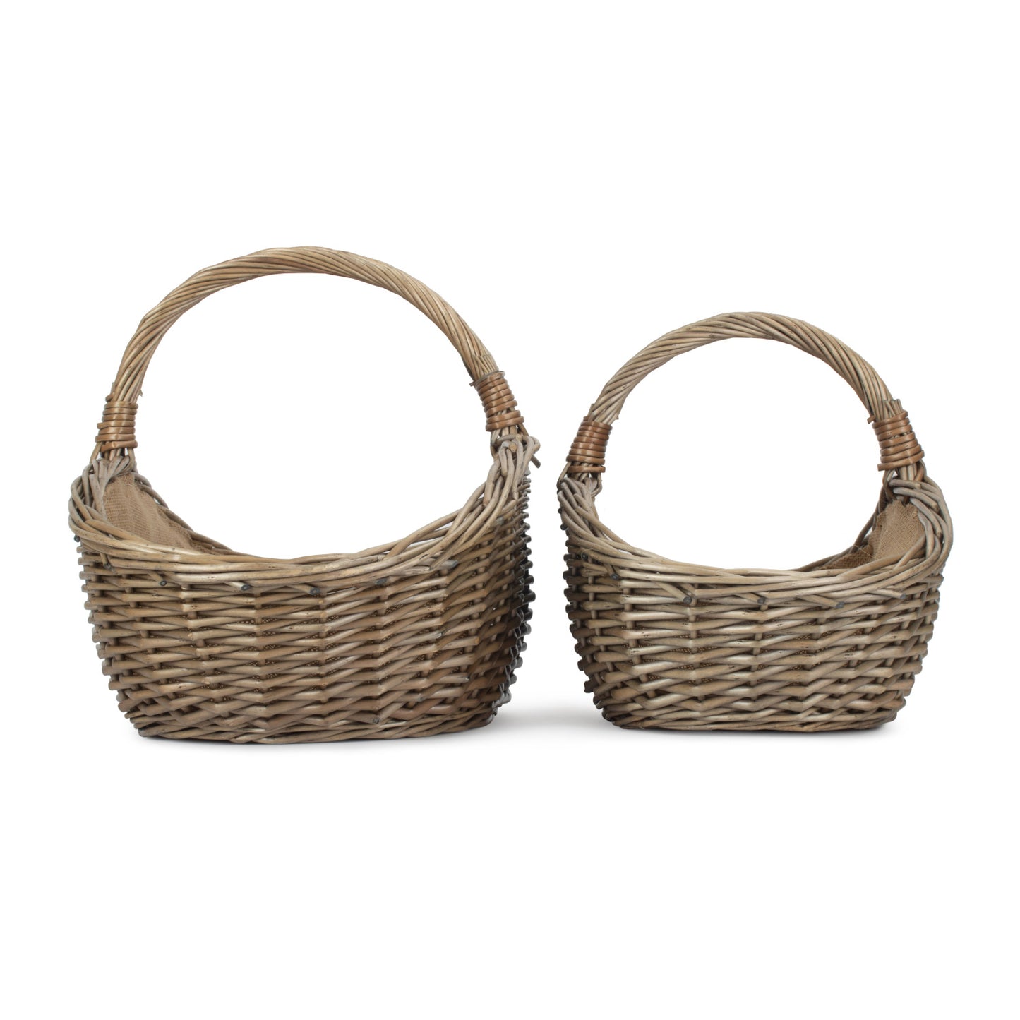 Antique Wash Harvesting Basket Set 2