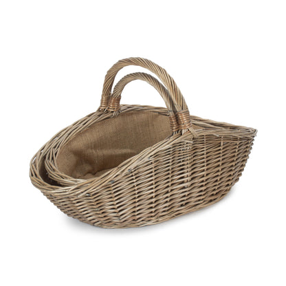 Antique Wash Harvesting Basket Set 2