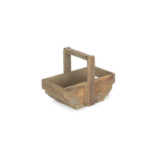 Small Oak Effect Wooden Trug