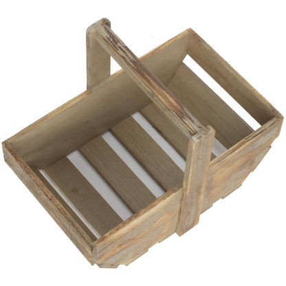 Medium Oak Effect Wooden Trug