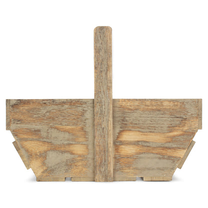 Large Oak Effect Wooden Trug