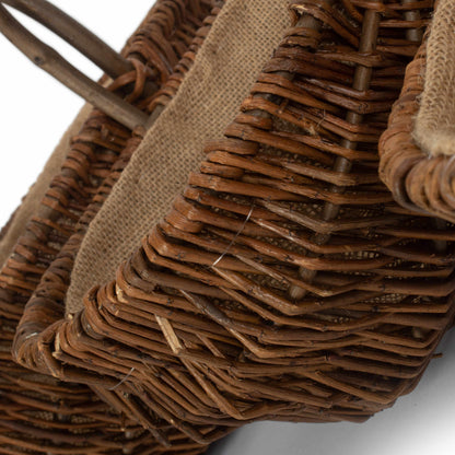 Oval Unpeeled Willow Garden Trug Set 3