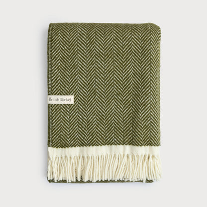 Clifton Herringbone Blanket: Blaise