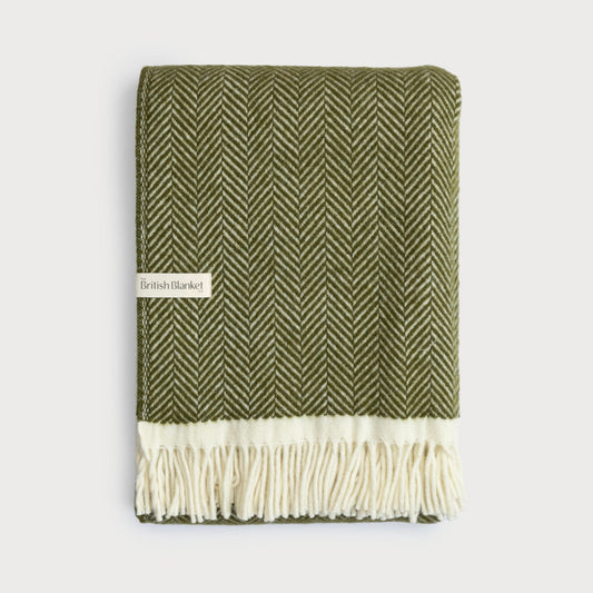 Clifton Herringbone Blanket: Blaise