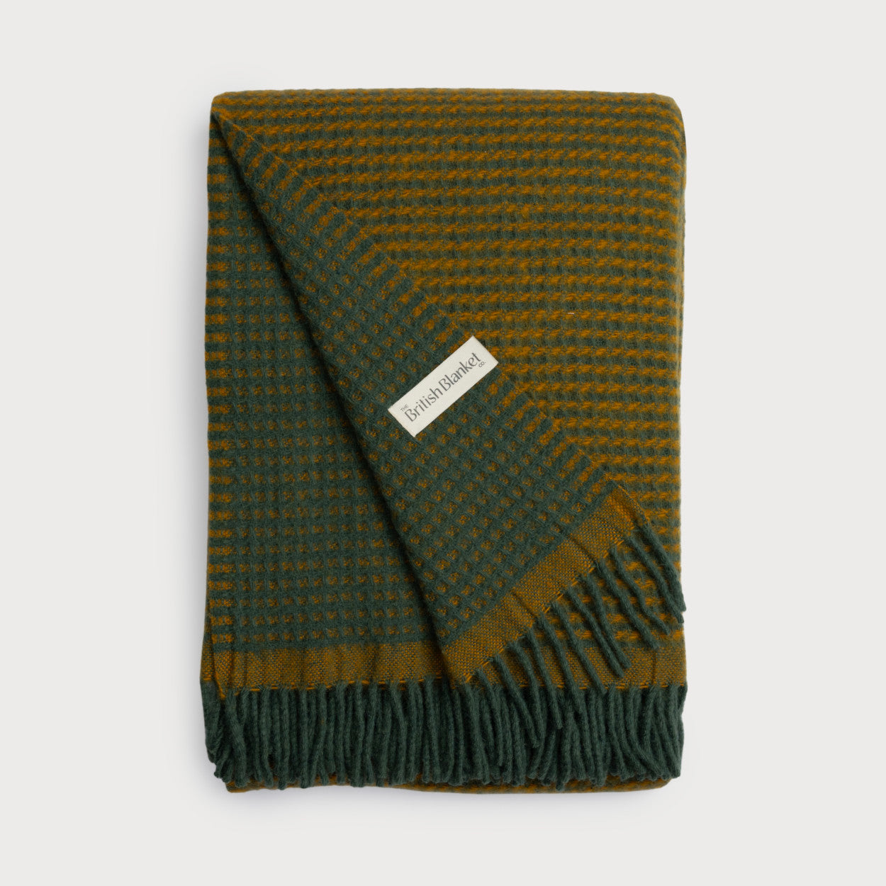 Totterdown Waffle Blanket: College Green & Ashton