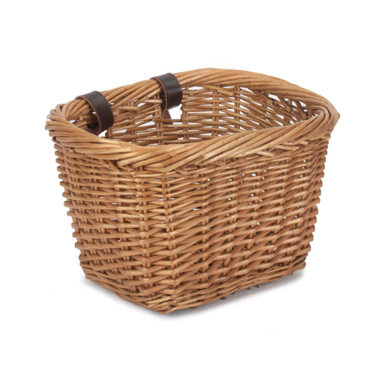 Heritage Rectangular Willow Bicycle Basket