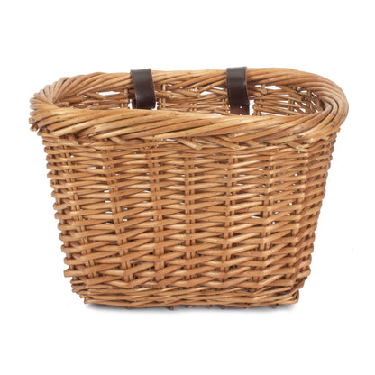 Heritage Rectangular Willow Bicycle Basket