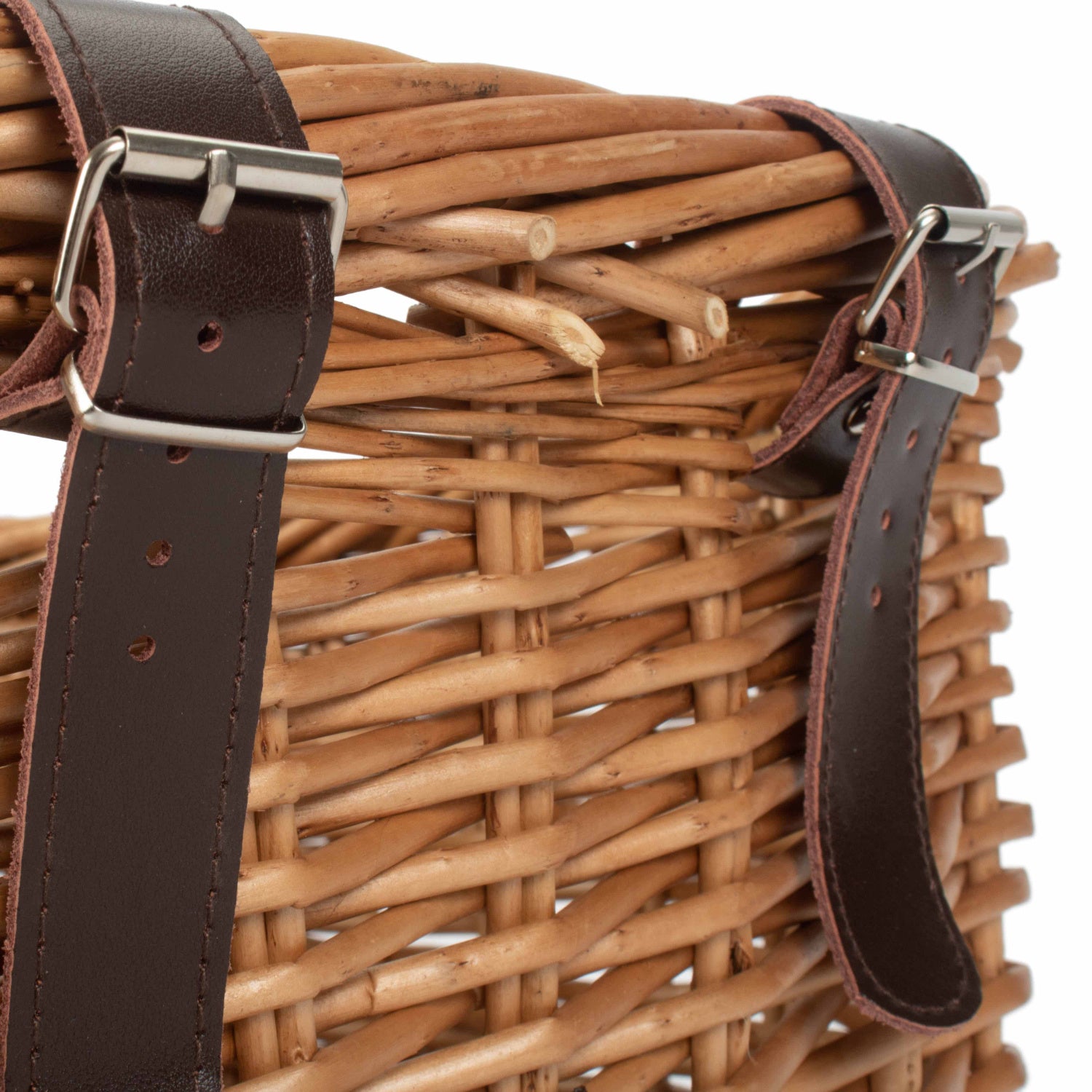 Heritage Rectangular Willow Bicycle Basket