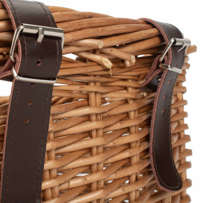 Heritage Rectangular Willow Bicycle Basket