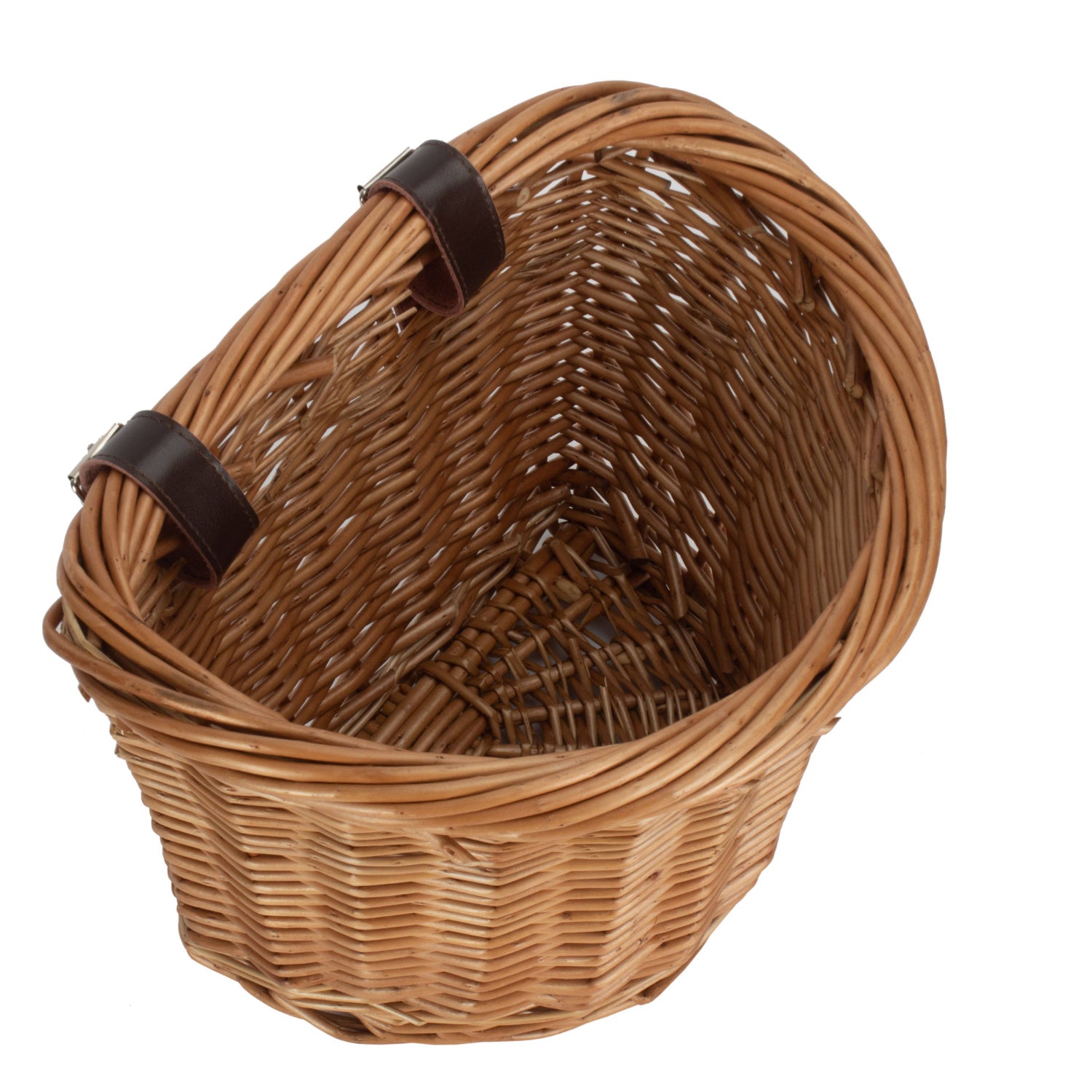 Heritage Oval Willow Bicycle Basket