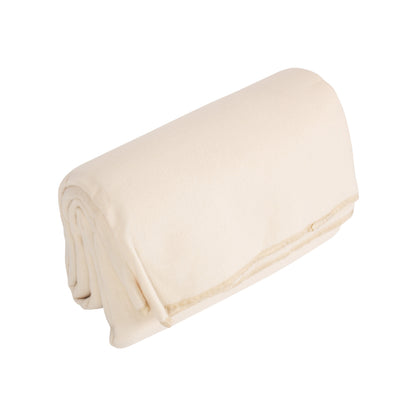 Cream Polar Fleece Picnic Rug with Waterproof Backing