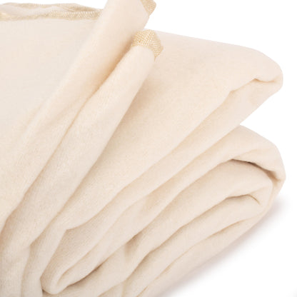 Cream Polar Fleece Picnic Rug with Waterproof Backing