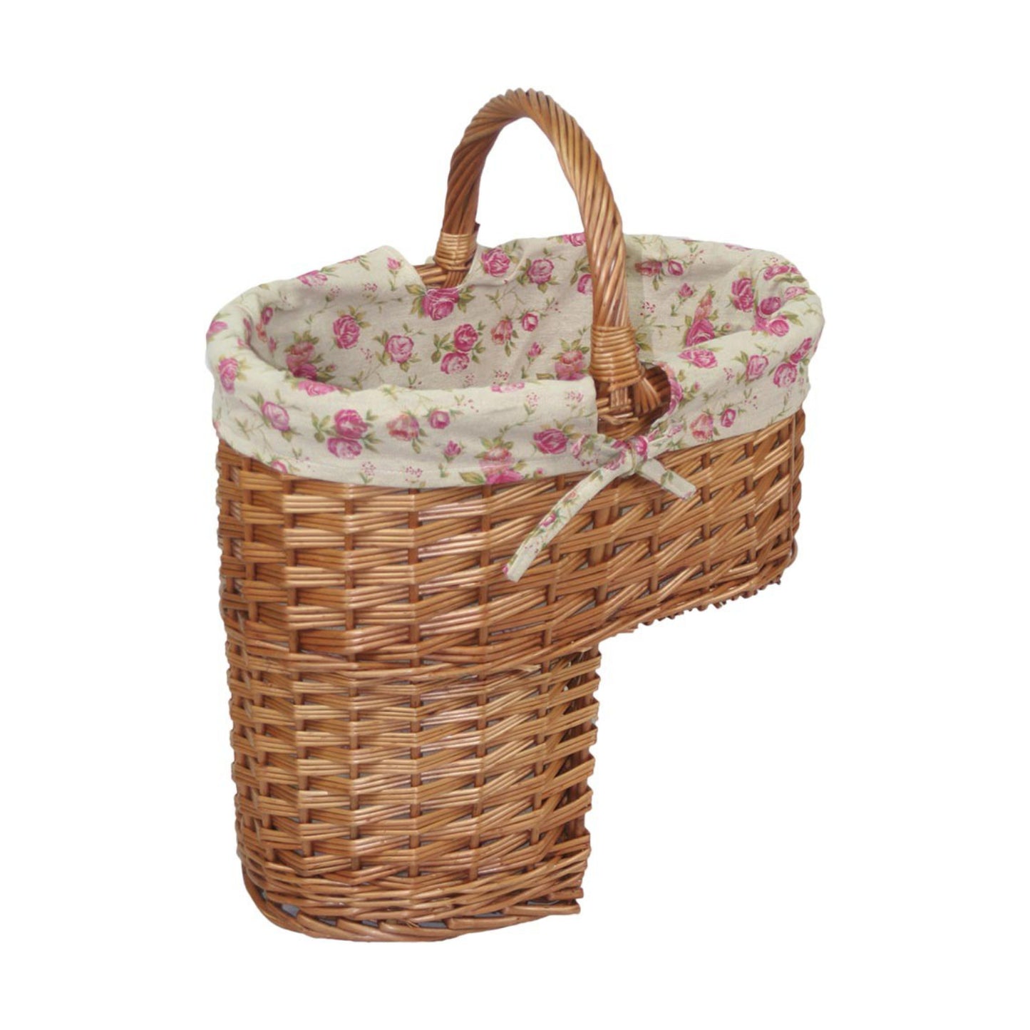 Stair Basket With Garden Rose Lining