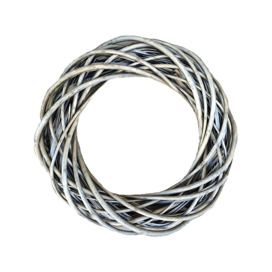 Antique Wash Willow Ring Wreath - Medium