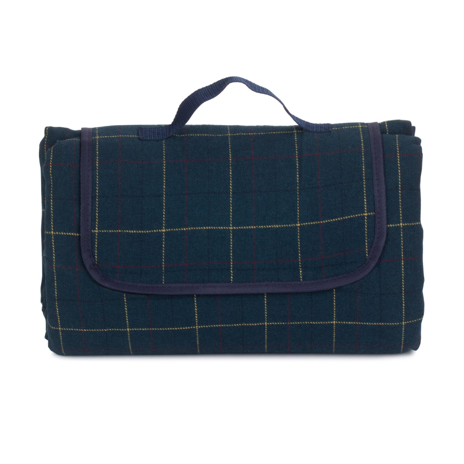Luxury Blue Tweed Picnic Blanket