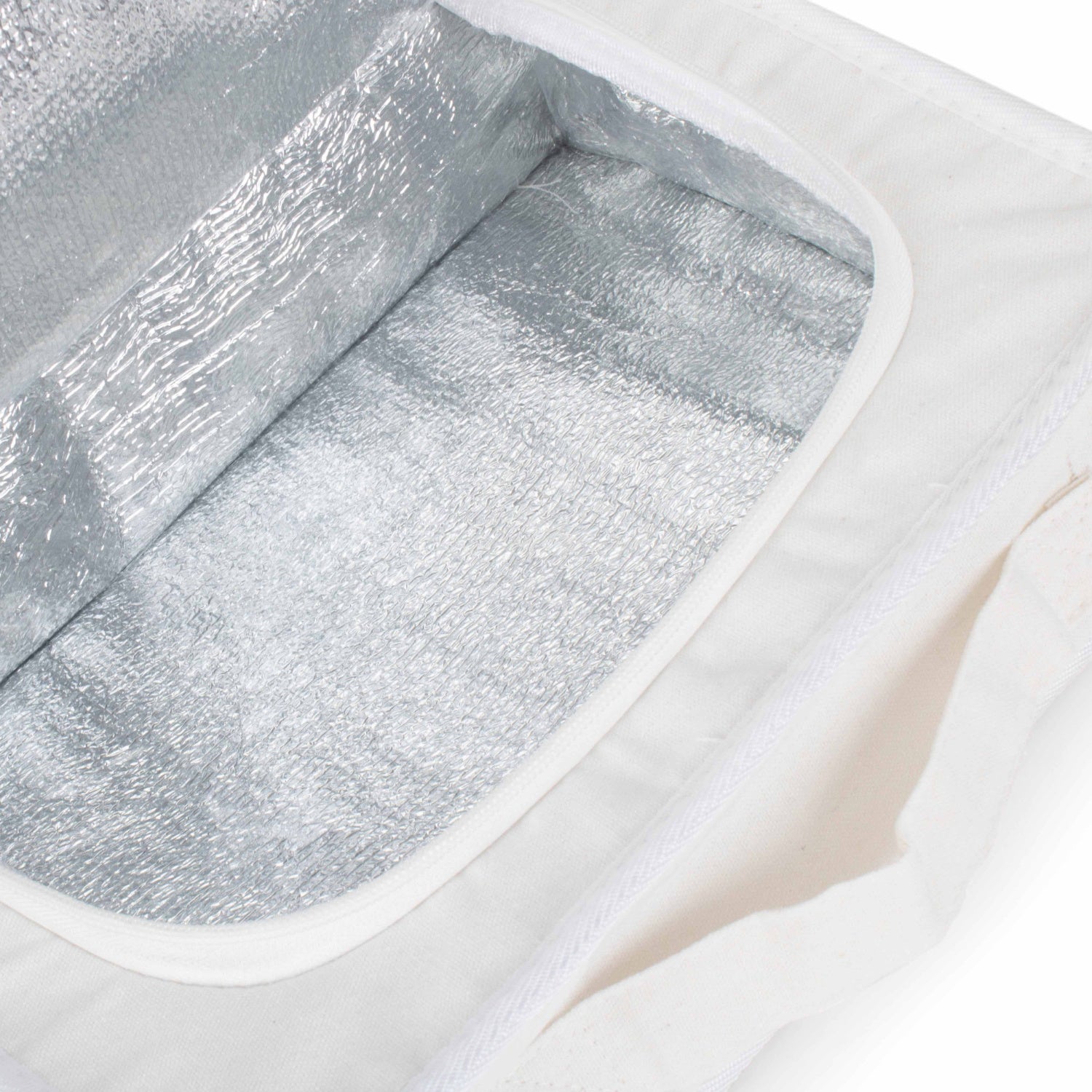 White Insulated Lunch and Picnic Cooler Bag