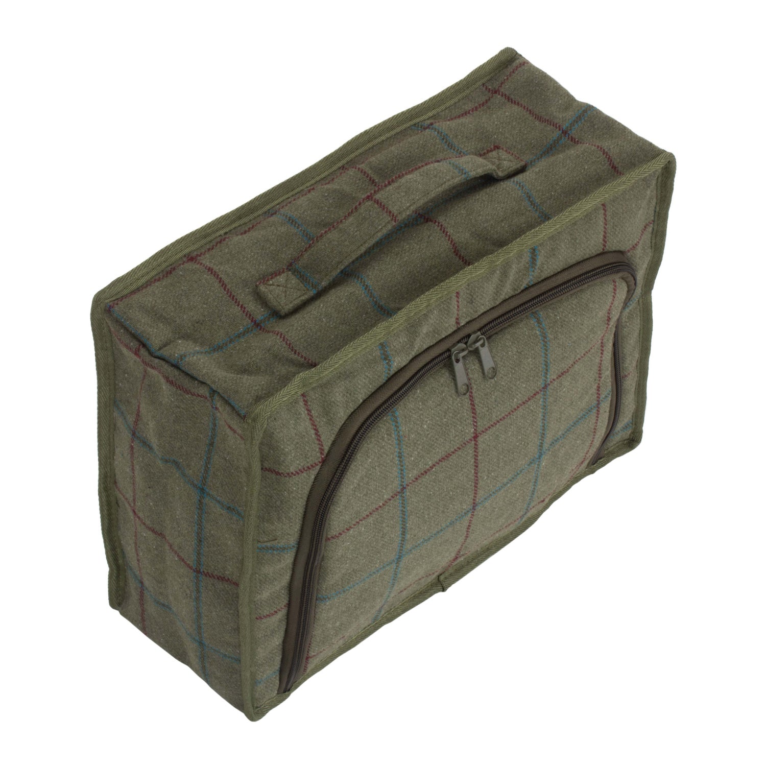 Green Tweed Insulated Lunch and Picnic Cooler Bag