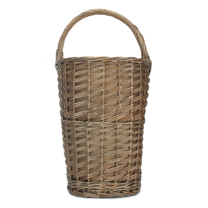Antique Wash Willow Stairs Basket