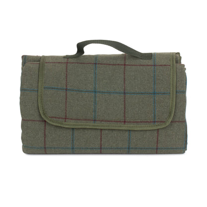 Green Tweed Waterproof Picnic Blanket