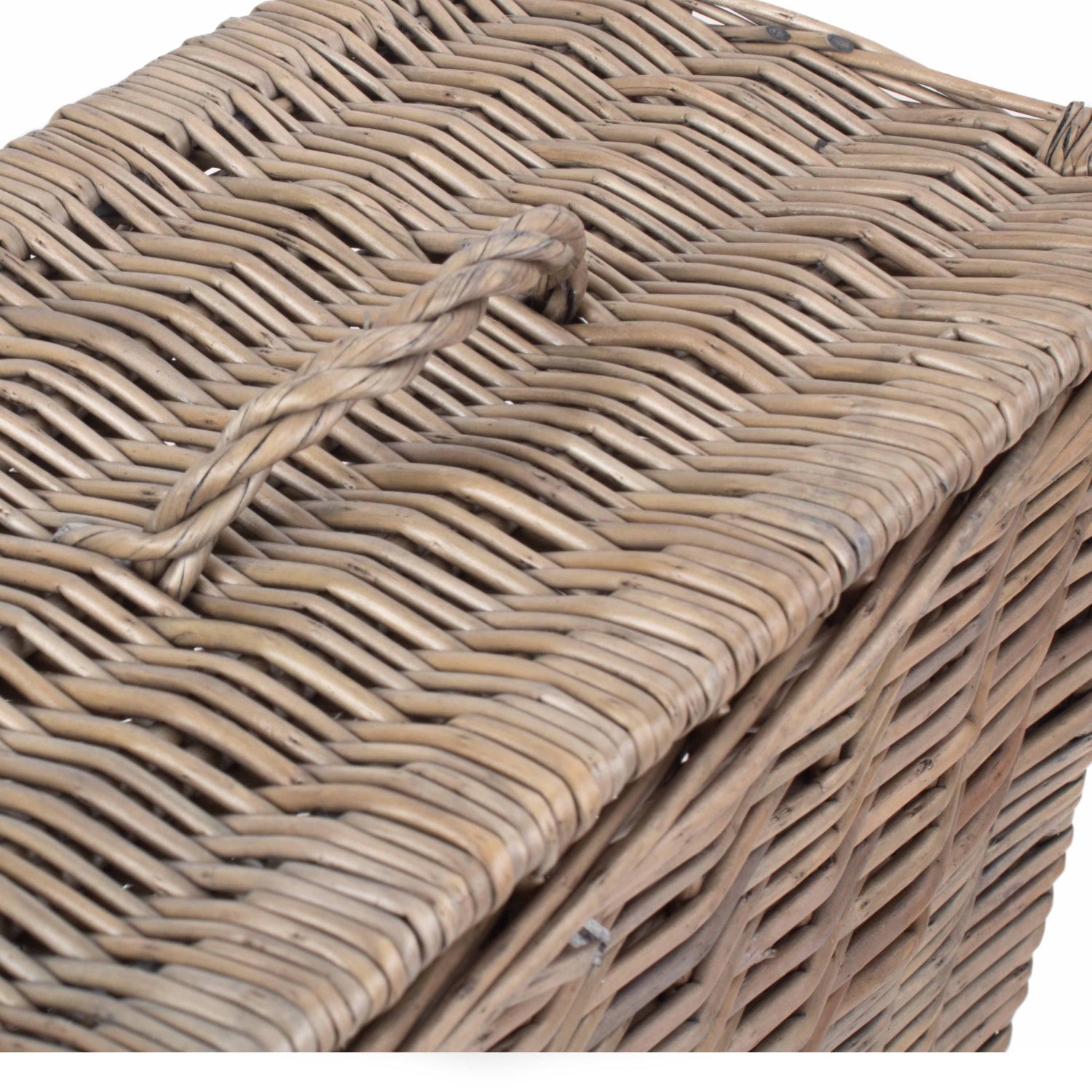 Rectangular Toilet and Bathroom Tidy Lidded Basket