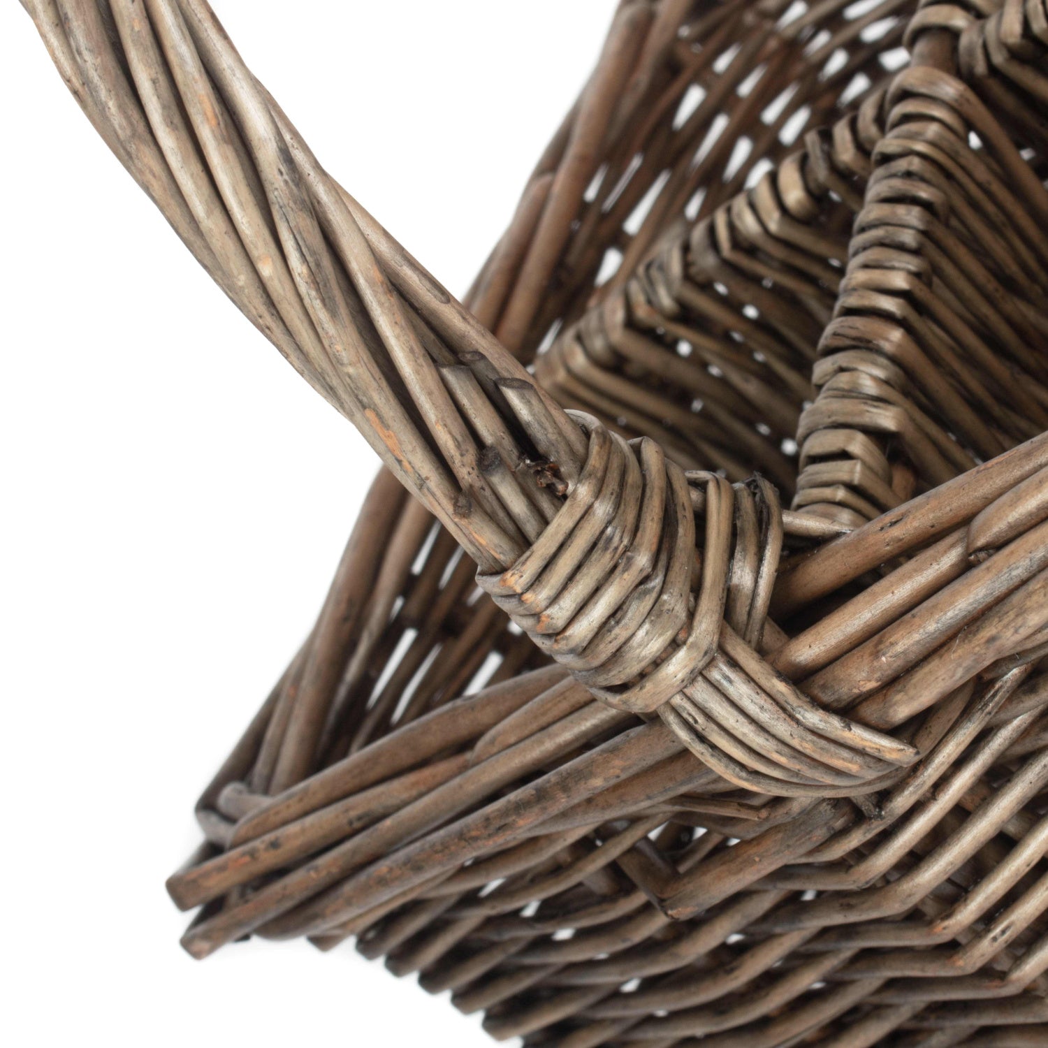 Antique Wash Square 4 Section Cutlery Basket