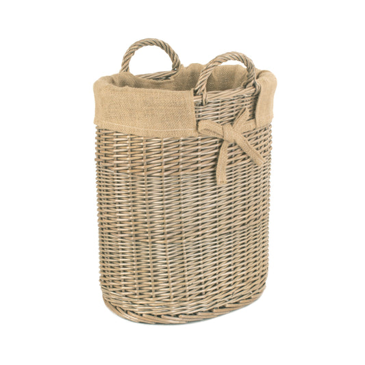 Small Oval Log Storage Basket