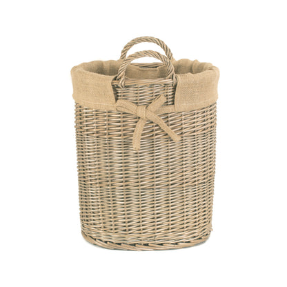 Small Oval Log Storage Basket