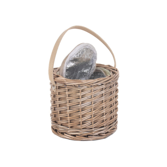 Antique Wash Willow Mini Ice Basket