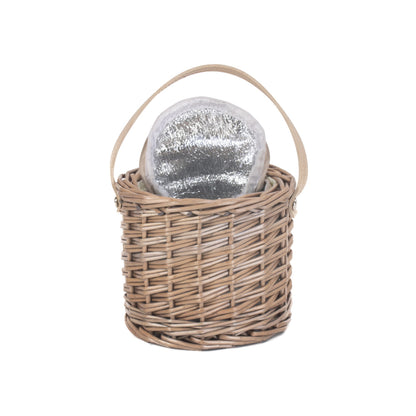 Antique Wash Willow Mini Ice Basket