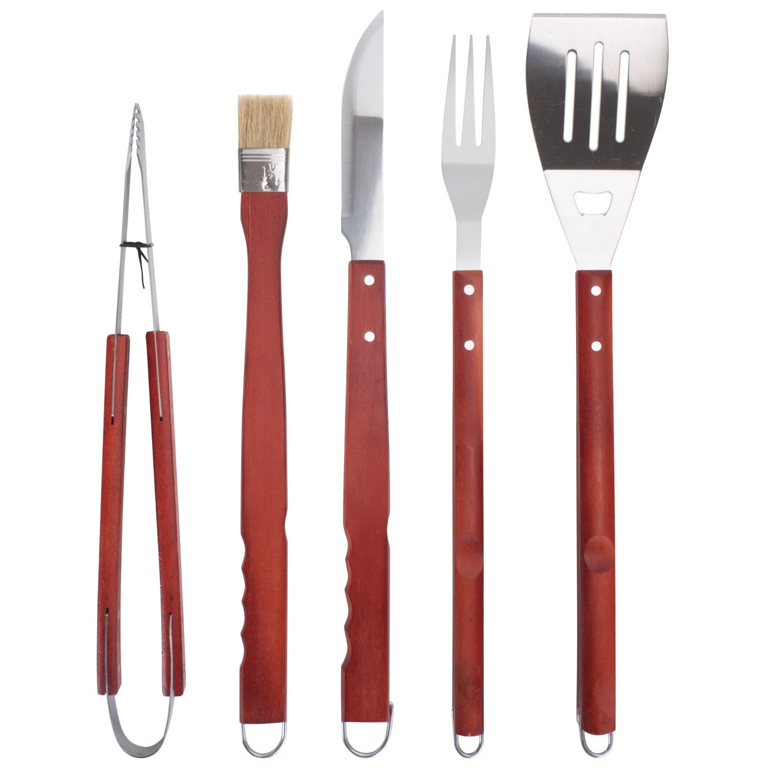 Barbeque Tools in Willow Basket Set