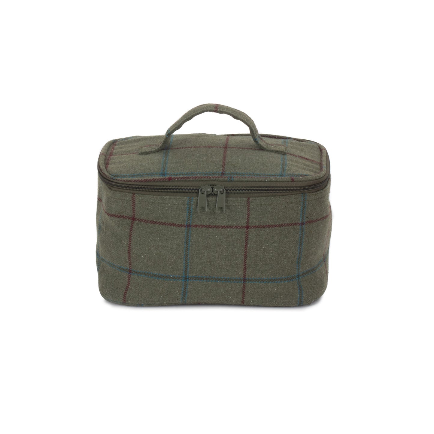 Small Green Tweed Cooler Bag