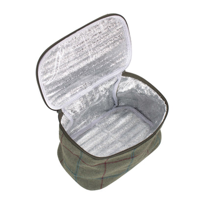 Green Tweed Insulated Lunch and Picnic Cooler Bag