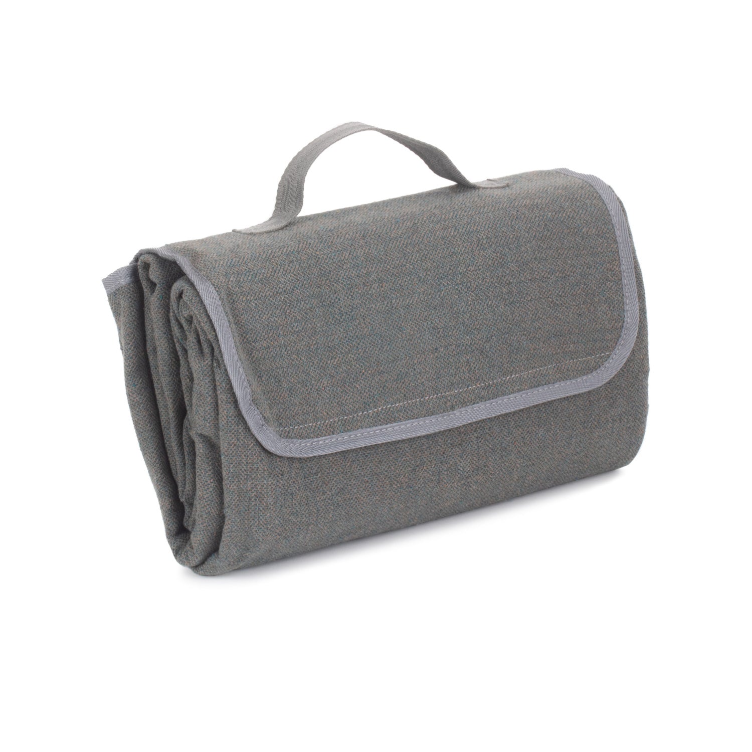 Grey Tweed Waterproof Picnic Blanket