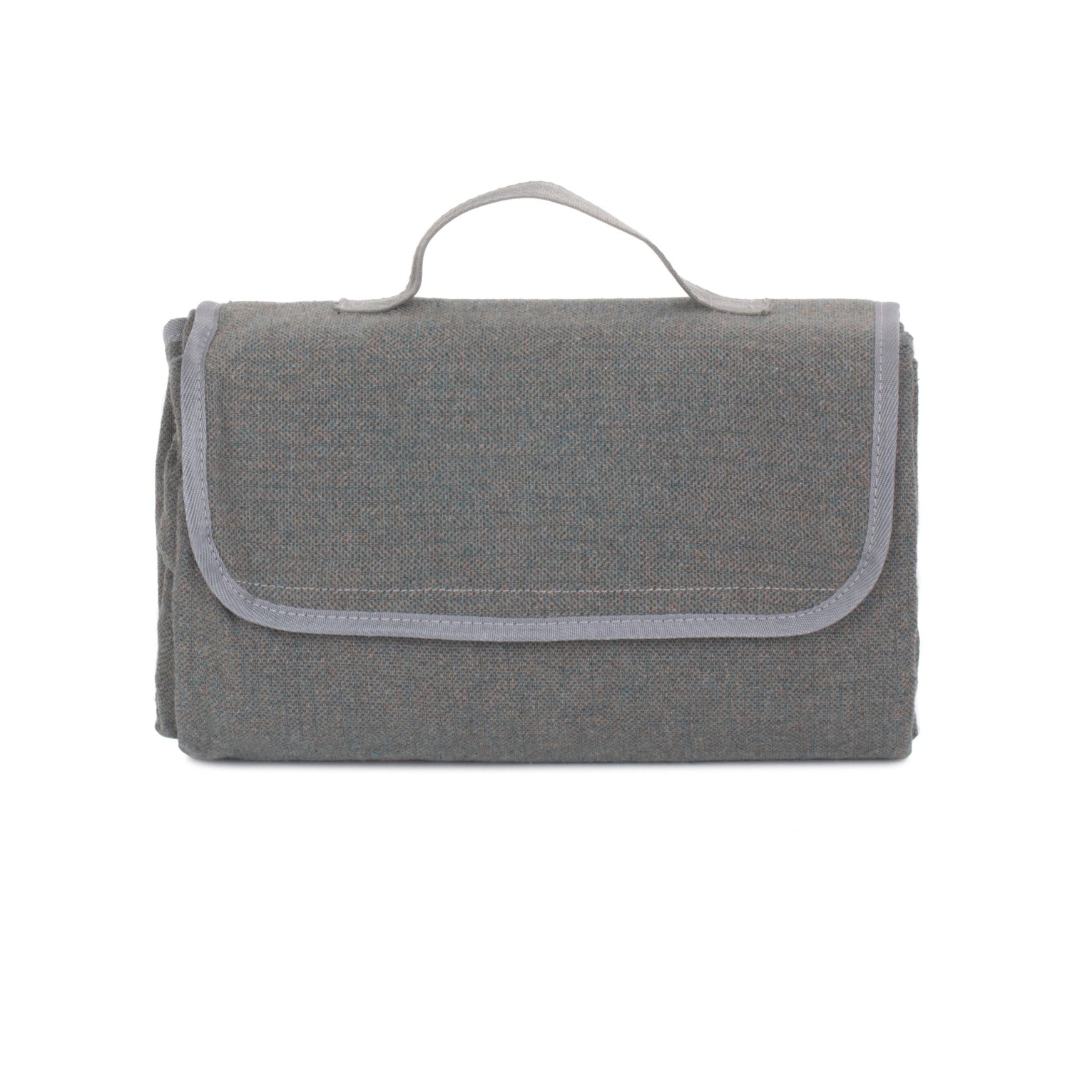 Grey Tweed Waterproof Picnic Blanket