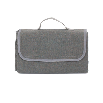 Grey Tweed Waterproof Picnic Blanket