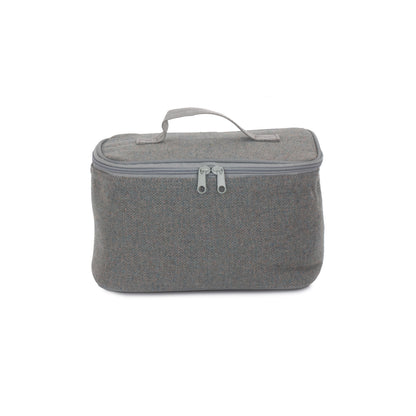 Grey Tweed Insulated Lunch and Picnic Cooler Bag