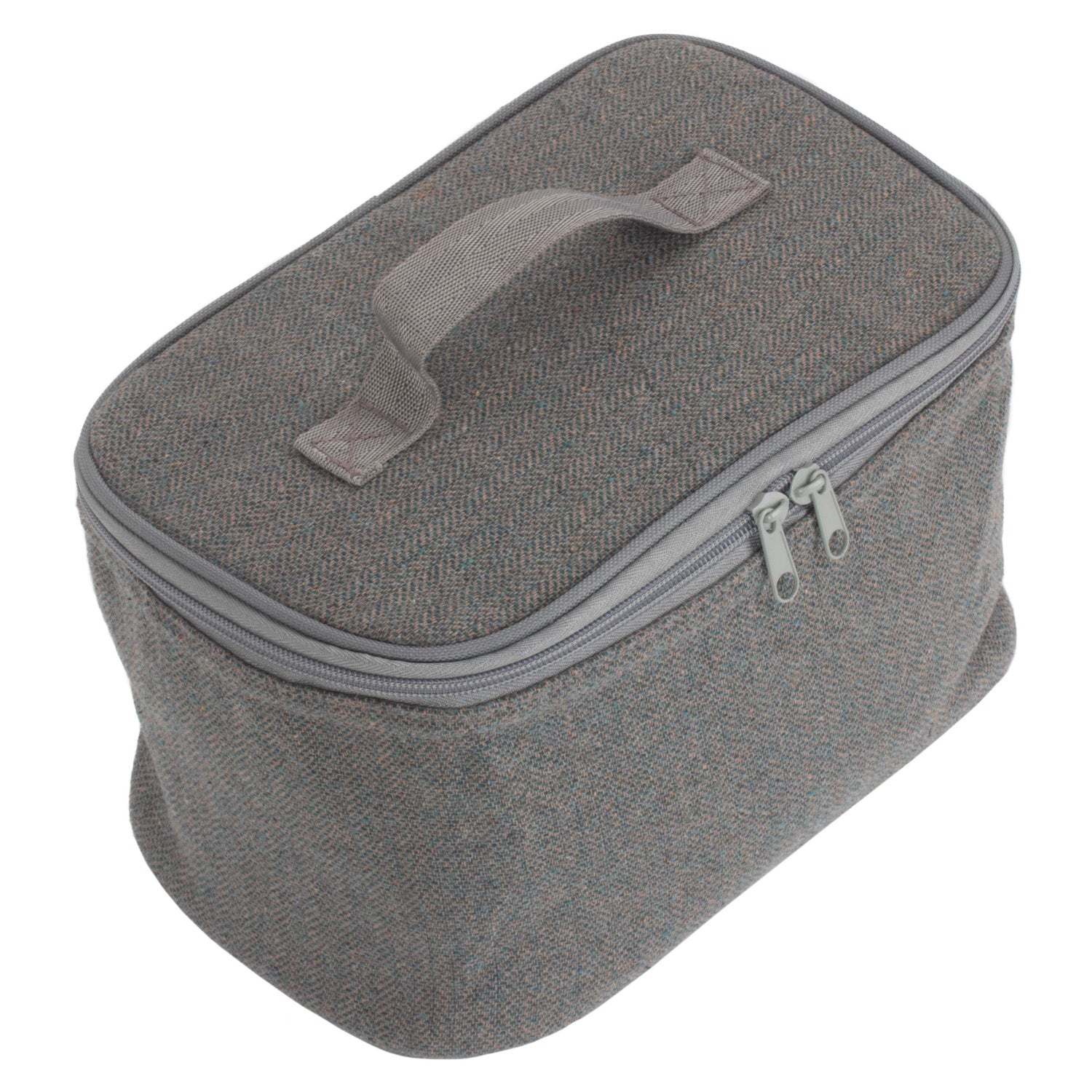 Grey Tweed Insulated Lunch and Picnic Cooler Bag