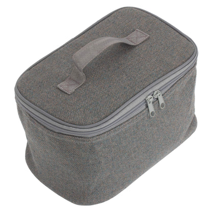 Grey Tweed Insulated Lunch and Picnic Cooler Bag